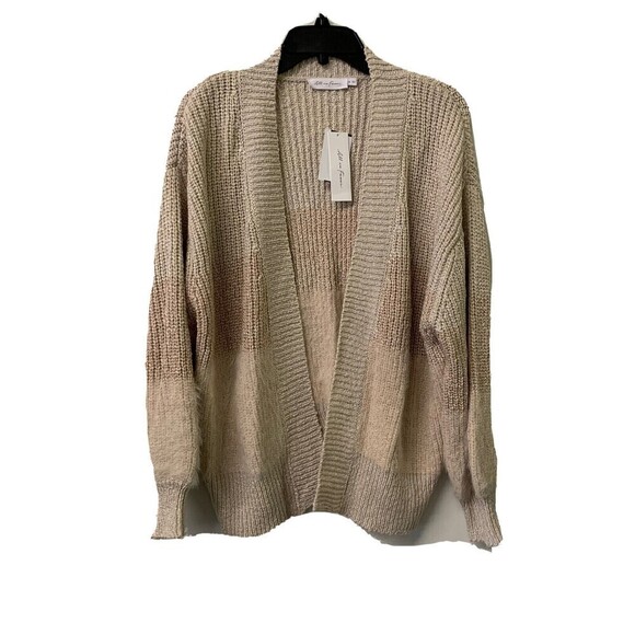 All In Favor Size Small Multicolor Striped Open Front Oversized Cardigan Sweater - Picture 1 of 4